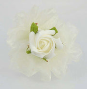 Artificial Ivory Foam Rose Childrens Mini Wedding Wand