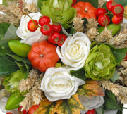 Bridesmaids Harvest Wedding Bouquet with Hops & Berries