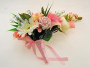 Brides Pink Gerbera, Lily, Ivory Peony & Orchid Wedding Shower