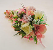 Brides Pink Gerbera, Lily, Ivory Peony & Orchid Wedding Shower