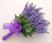 Bridesmaids Cottage Garden Silk Lavender Wedding Bouquet
