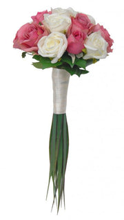 Vintage Pink & Ivory Rose Maids Wedding Posy Bouquet
