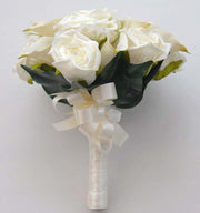 Bridesmaids Ivory Calla Lily, Gypsophila & Diamante Rose Wedding Posy