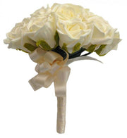Bridesmaids Lemon Foam Rose Wedding Posy Bouquet