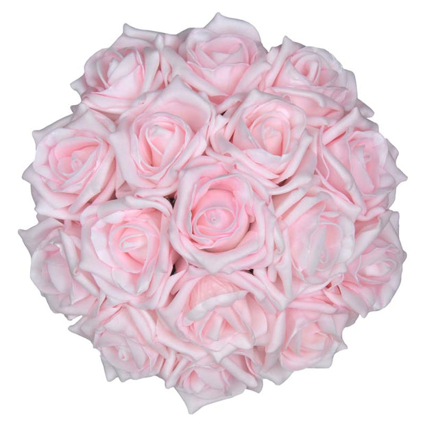 Bridesmaids Light Pink Foam Rose Wedding Posy Bouquet