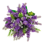 Bridesmaids Purple Silk Lavender, Rosemary, Ivory Gyp Wedding Posy