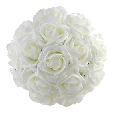 Bridesmaids Ivory Foam Rose Wedding Posy Bouquet