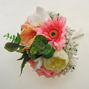 Bridesmaids Orchid, Gerbera, Peony, Pink Rose & Gypsophila Wedding Bouquet
