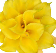 Bridesmaids Bright Yellow Calla Lily Wedding Posy Bouquet