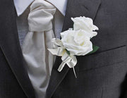 Ivory Diamante Foam Rose Bridal Wedding Posy Bouquet