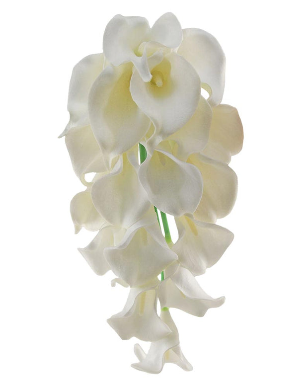 Brides Ivory Artificial Calla Lily Wedding Shower Bouquet