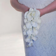 Brides Ivory Artificial Calla Lily Wedding Shower Bouquet