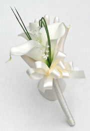 Ivory Calla Lily & Crystal Flower Girl Wedding Posy