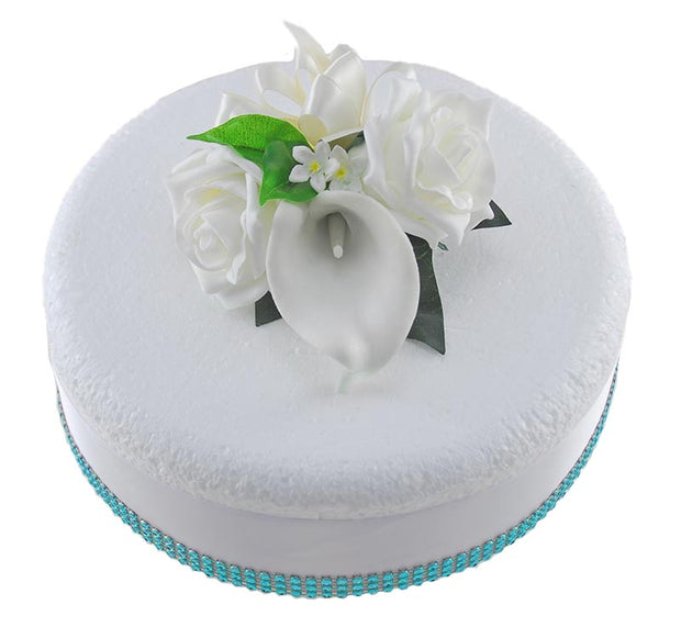 Ivory Calla Lily, Stephanotis & Rose Wedding Cake Spray
