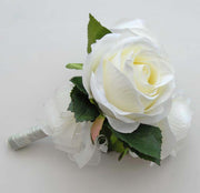Ivory Silk Adore Rose Flower Girl Wedding Posy