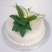 Ivory Silk Casablanca Lily Wedding Spray Cake Topper