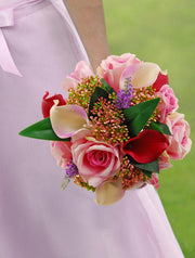 Brides Rose, Orchid, Lavender & Calla Lily Wedding Shower Bouquet