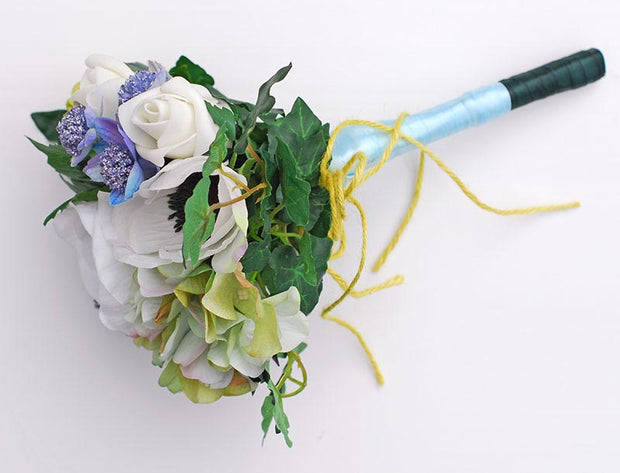 Young Bridesmaids Meadow Style Artificial Wedding Posy Bouquet