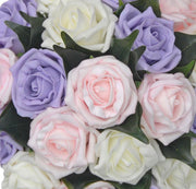 Bridesmaids Lilac, Ivory & Light Pink Rose Wedding Posy