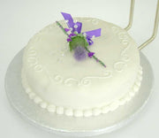 Scottish Thistle, Crystal & Ivory Rose Wedding Cake Sprays